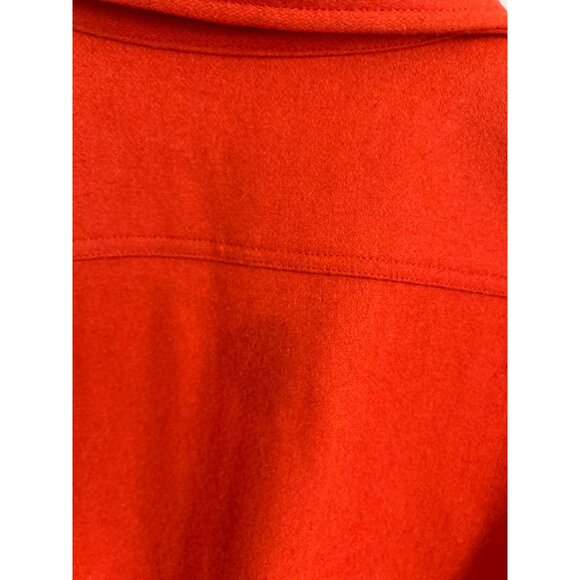 Schott NYC Red Wool-Blend Button-Up Shirt Jacket With Dual Chest Pockets Small - Picture 6 of 6